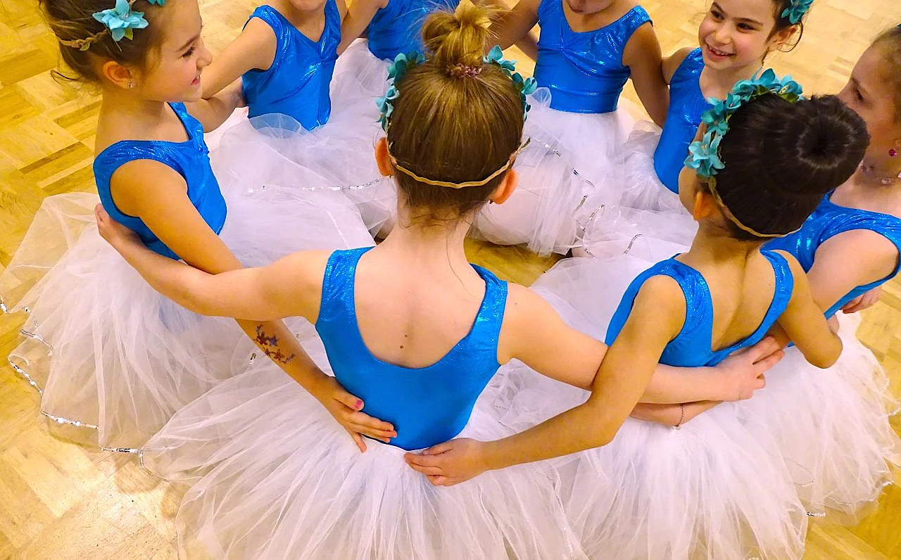 Ballet children in beautiful costumes